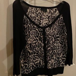 Worthington animal print sweater ~ L ~ NWOT
